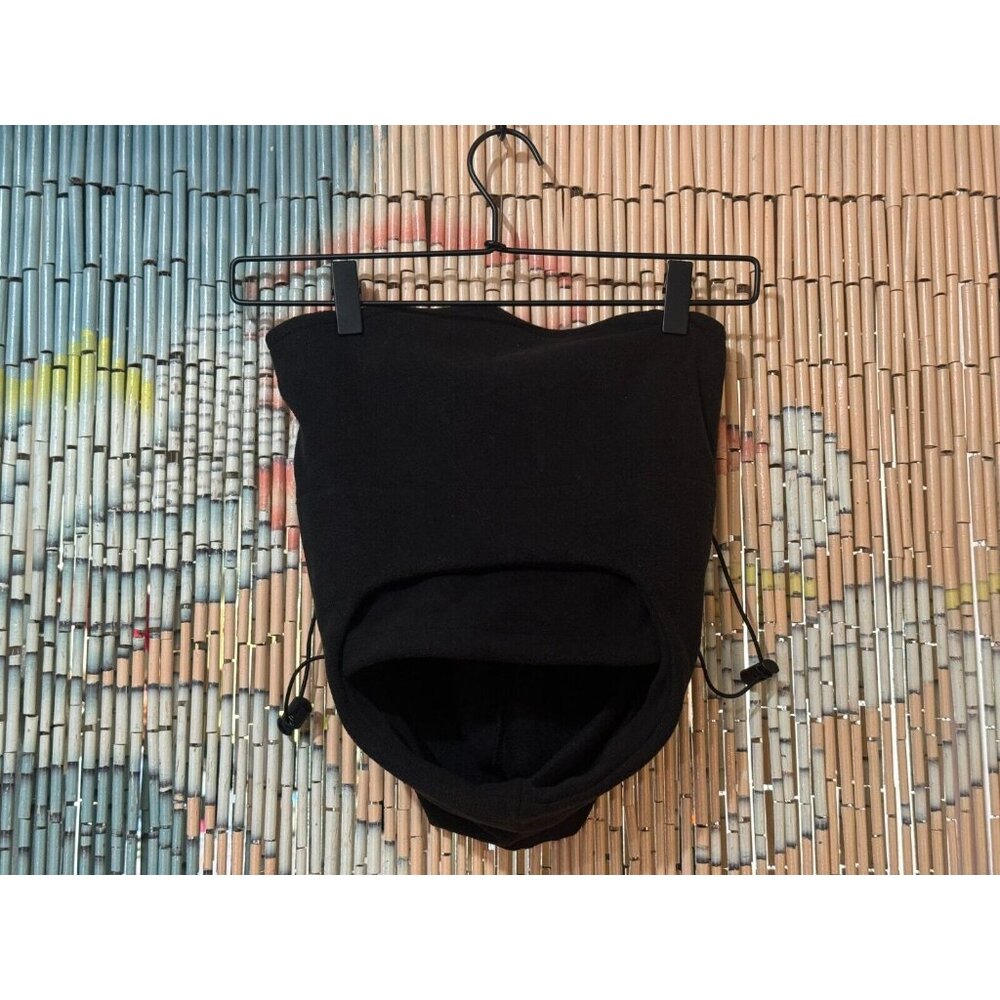UO Urban Outfitters Fleece Balaclava Snood Gaiter Hood Hat Unisex OS, Black